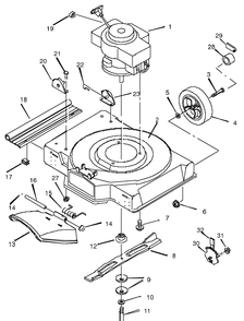 Part Location Diagram of 42713E701 Murray Bracket, Left Handle